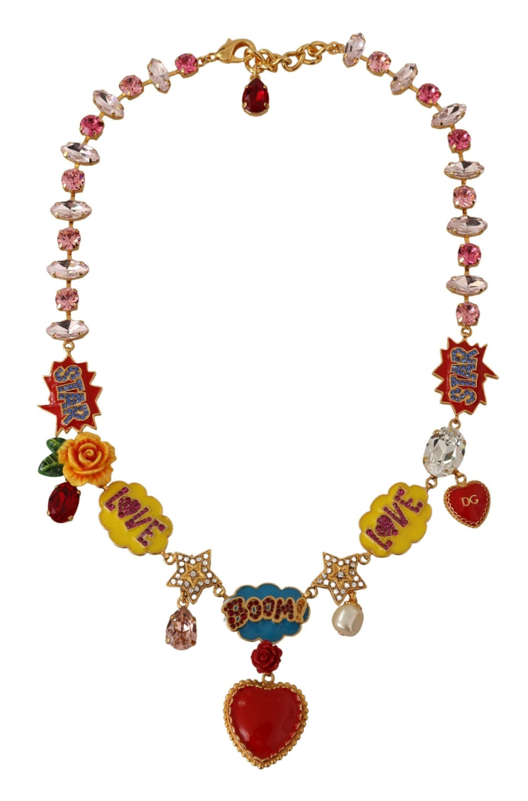 Dolce & Gabbana Chic Fumetti Cartoons Statement Necklace