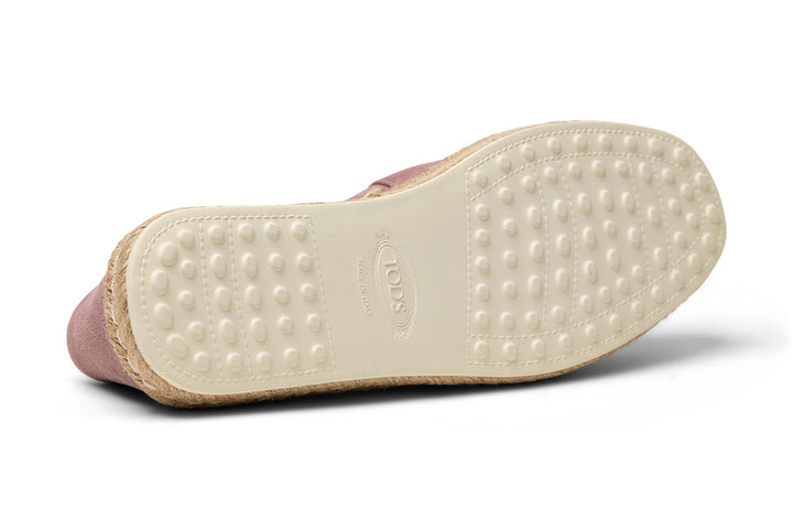 Tod's Suede Espadrilles in PINK