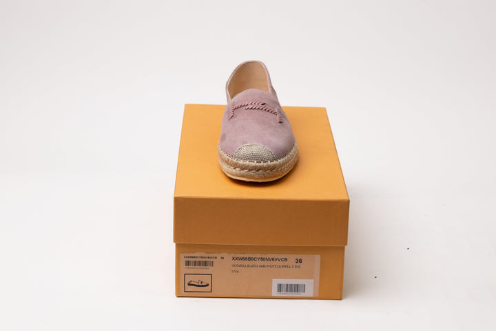 Tod's Suede Espadrilles in PINK