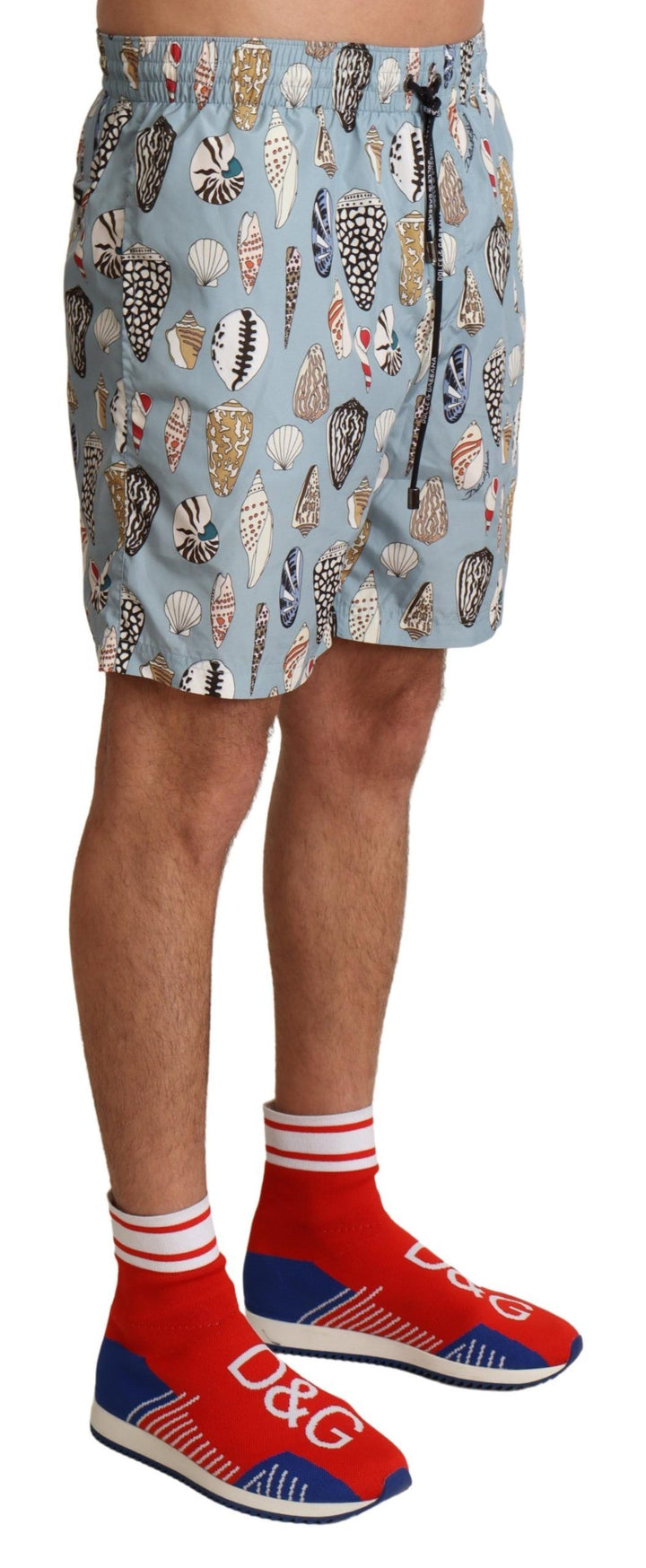 Dolce &amp; Gabbana Sample Sale Dolce &amp; Gabbana Blue Seashell Beachwear Swimwear Shorts - | Designer outlet