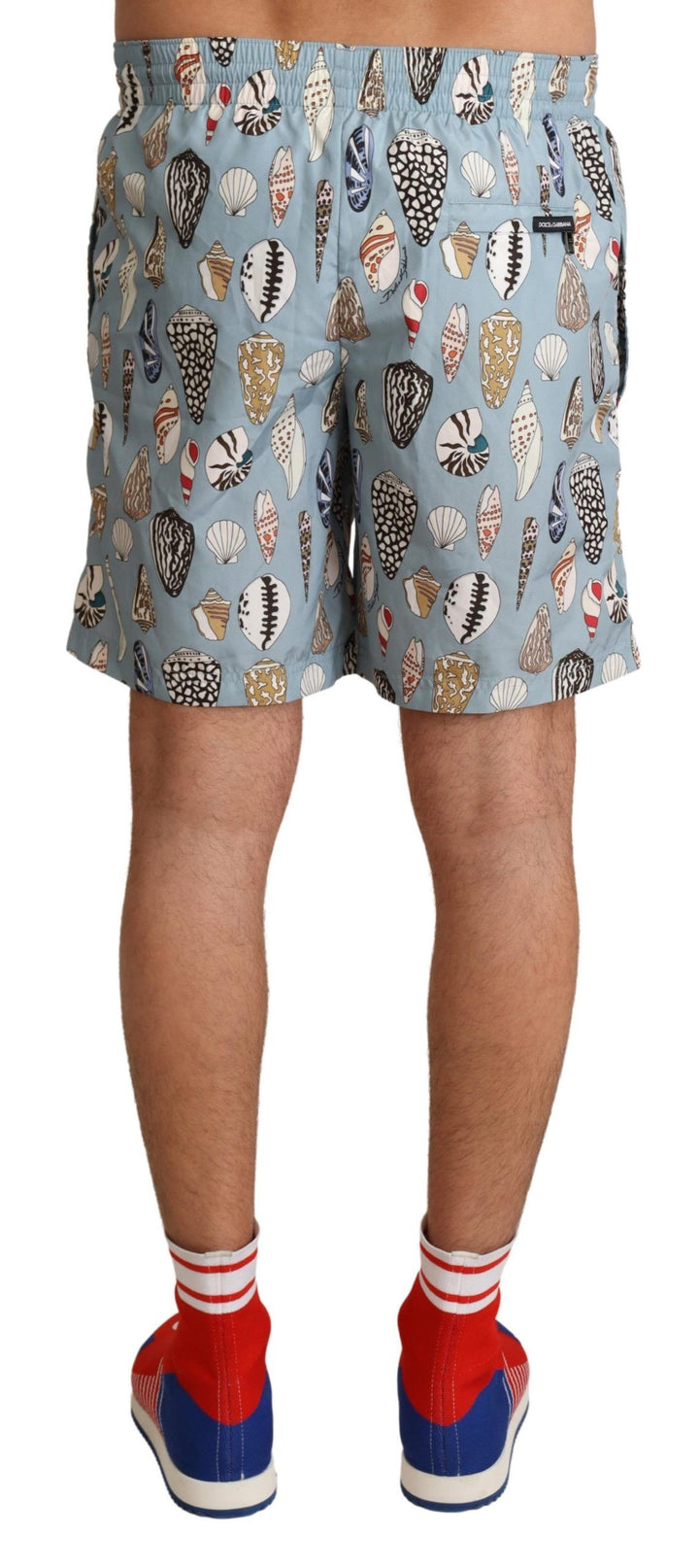 Dolce &amp; Gabbana Sample Sale Dolce &amp; Gabbana Blue Seashell Beachwear Swimwear Shorts - | Designer outlet