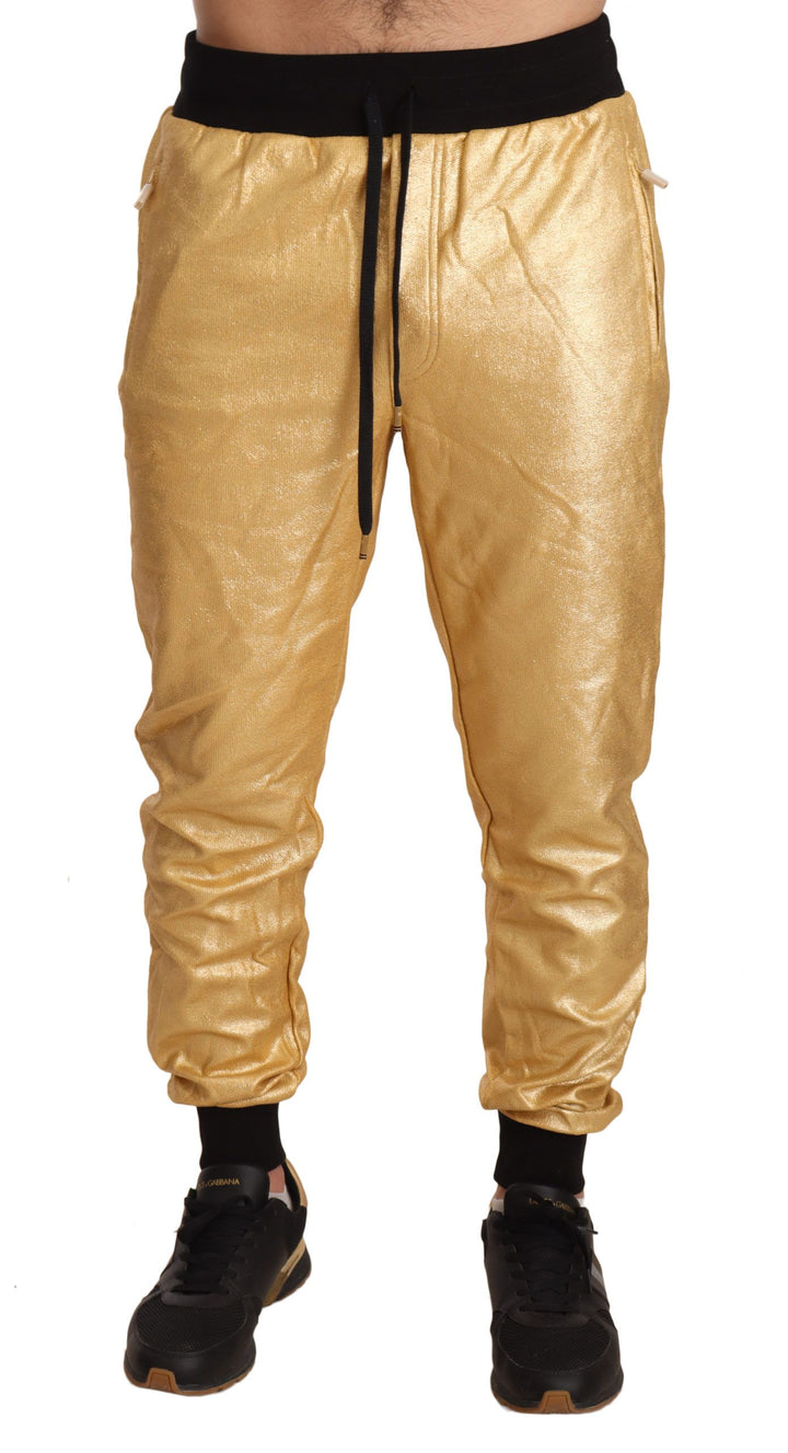 Dolce &amp; Gabbana Sample Sale Dolce &amp; Gabbana Gold Pig Of The Year Cotton Trousers Pants - | Designer outlet