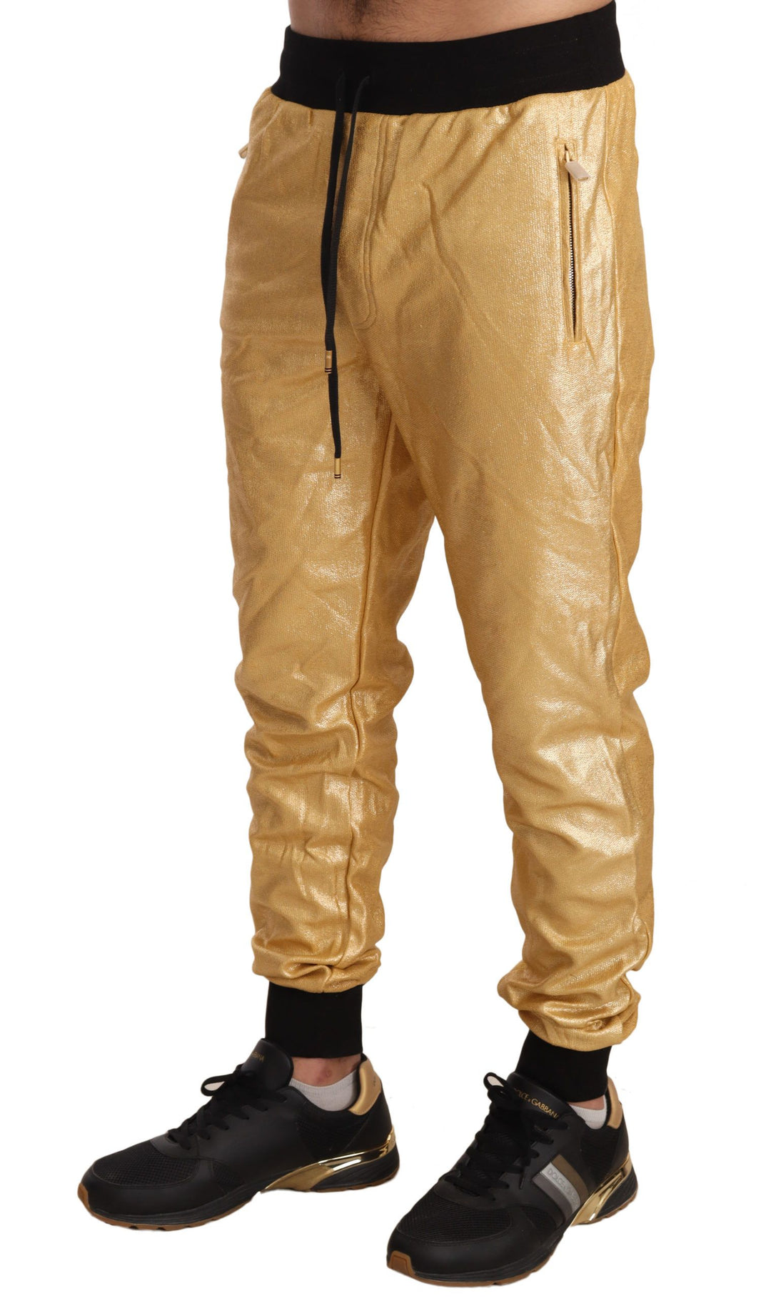 Dolce &amp; Gabbana Sample Sale Dolce &amp; Gabbana Gold Pig Of The Year Cotton Trousers Pants - | Designer outlet