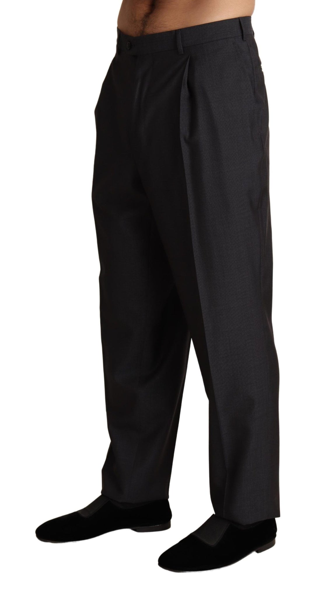 Dolce &amp; Gabbana Sample Sale Dolce &amp; Gabbana Gray Wool Blend Formal Trousers Pants - | Designer outlet