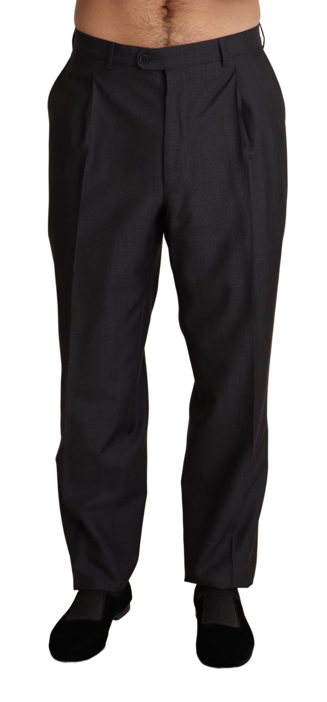 Dolce &amp; Gabbana Sample Sale Dolce &amp; Gabbana Gray Wool Blend Formal Trousers Pants - | Designer outlet