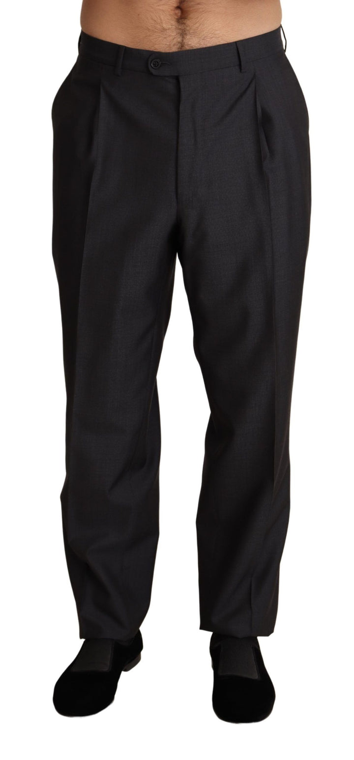 Dolce &amp; Gabbana Sample Sale Dolce &amp; Gabbana Gray Wool Blend Formal Trousers Pants - | Designer outlet