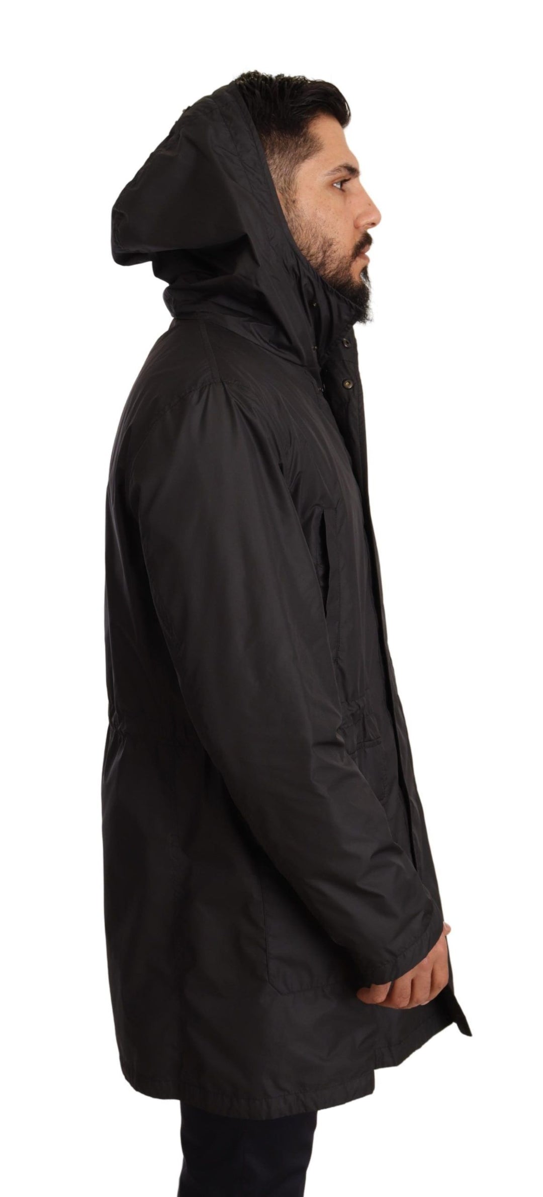 Dolce & Gabbana - Dolce & Gabbana Elegant Black Hooded Blouson Jacket - JKT2925 - 44 - Ask Me Wear