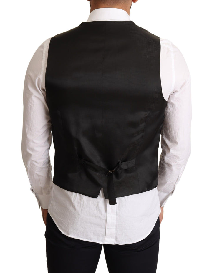 Dolce &amp; Gabbana Sample Sale Dolce &amp; Gabbana Black Wool Formal Waistcoat Dress - | Designer outlet