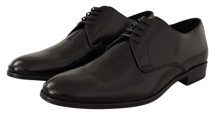 Dolce &amp; Gabbana Sample Sale Dolce &amp; Gabbana Black Leather Lace Up Men Dress Derby Shoes - | Designer outlet