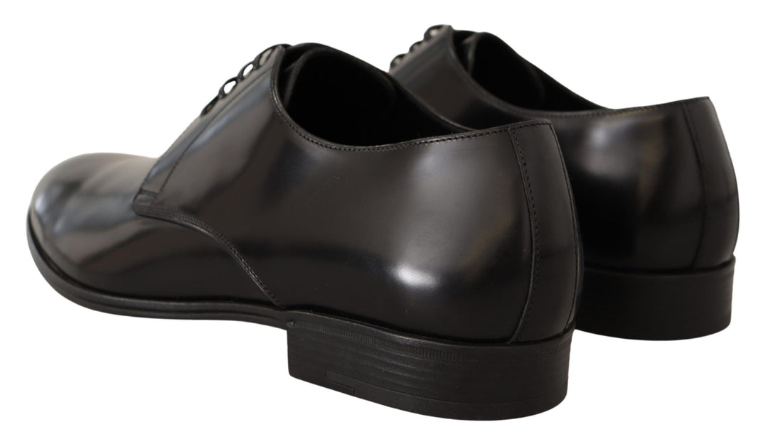 Dolce &amp; Gabbana Sample Sale Dolce &amp; Gabbana Black Leather Lace Up Men Dress Derby Shoes - | Designer outlet