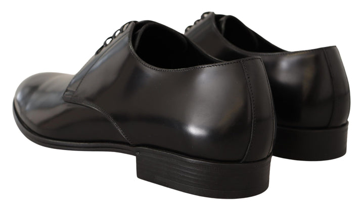 Dolce &amp; Gabbana Sample Sale Dolce &amp; Gabbana Black Leather Lace Up Men Dress Derby Shoes - | Designer outlet