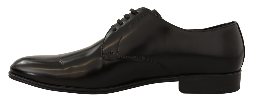 Dolce &amp; Gabbana Sample Sale Dolce &amp; Gabbana Black Leather Lace Up Men Dress Derby Shoes - | Designer outlet