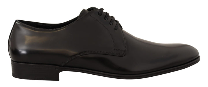 Dolce &amp; Gabbana Sample Sale Dolce &amp; Gabbana Black Leather Lace Up Men Dress Derby Shoes - | Designer outlet
