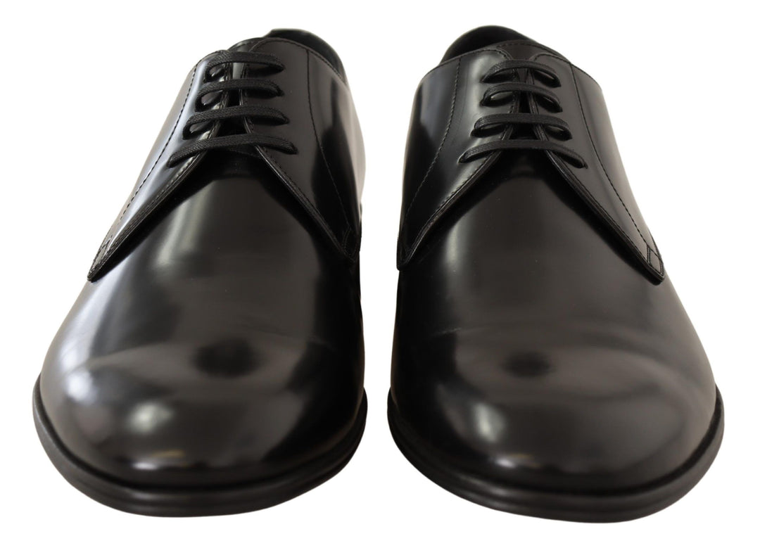 Dolce &amp; Gabbana Sample Sale Dolce &amp; Gabbana Black Leather Lace Up Men Dress Derby Shoes - | Designer outlet