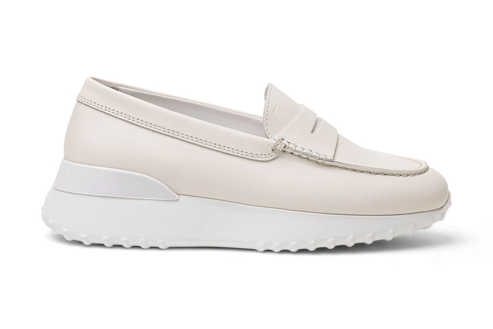 Tod's Rubber-Sole Loafers in WHITE