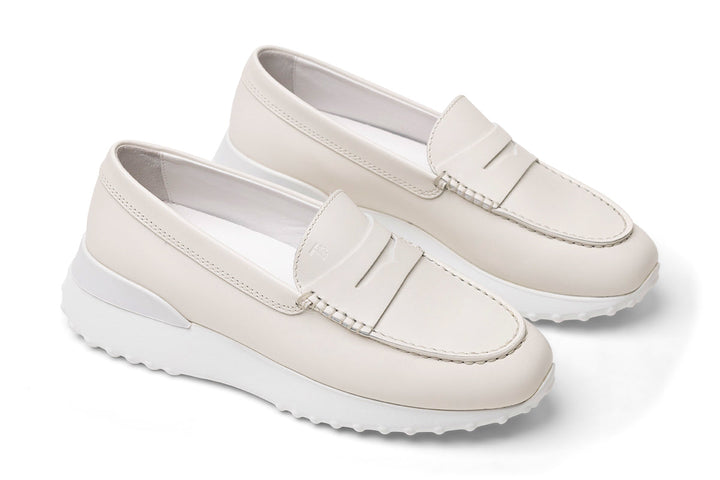 Tod's Rubber-Sole Loafers in WHITE