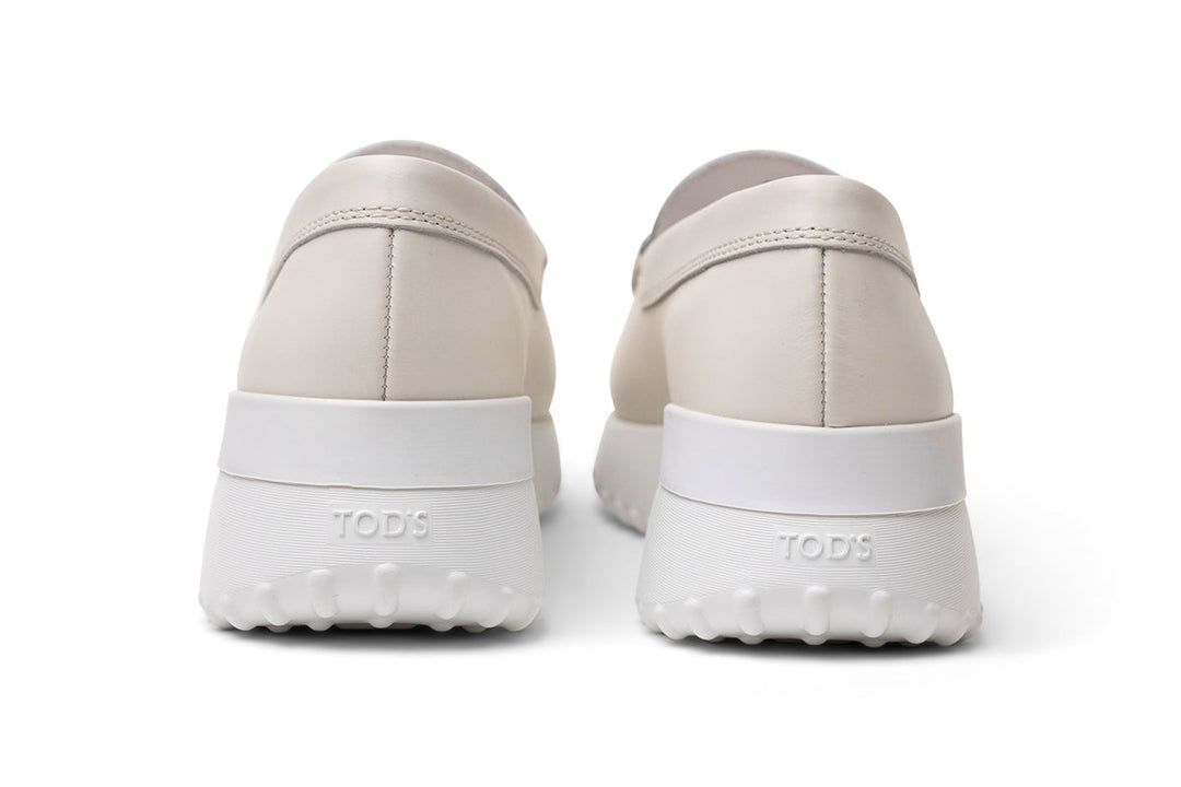 Tod's Rubber-Sole Loafers in WHITE