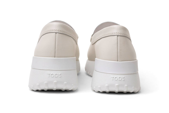 Tod's Rubber-Sole Loafers in WHITE