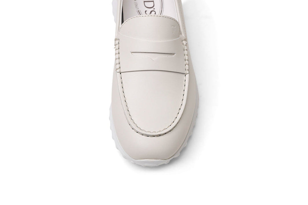 Tod's Rubber-Sole Loafers in WHITE