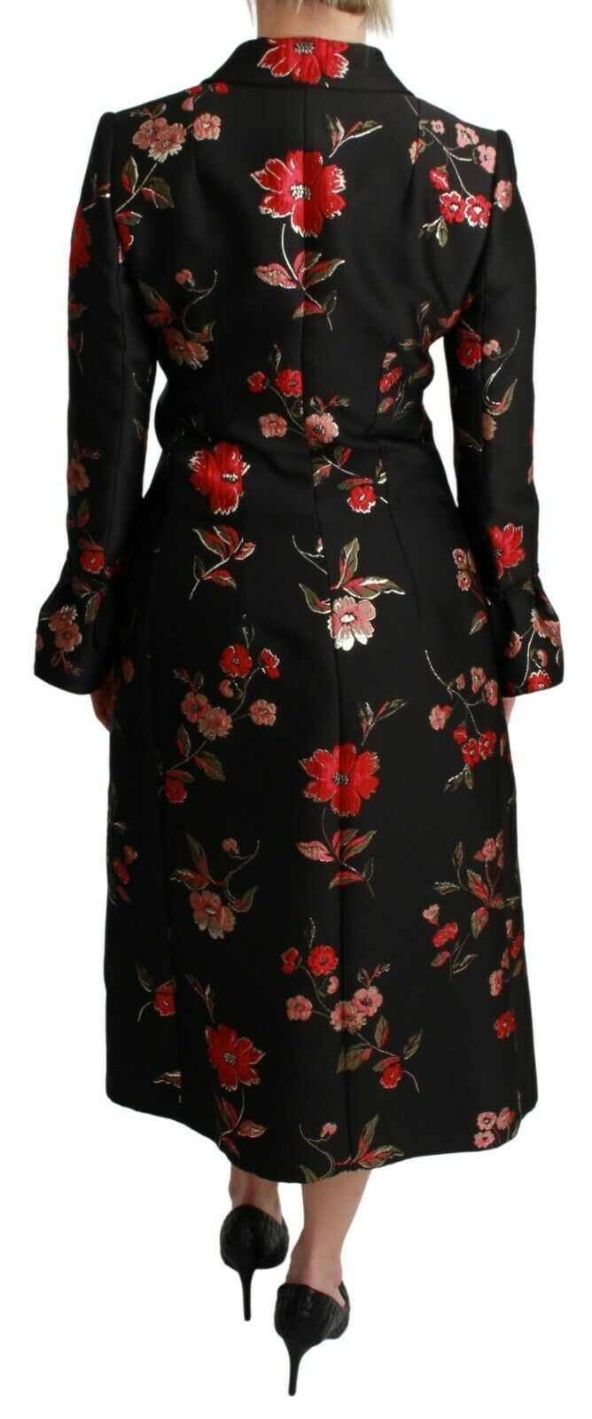 Dolce & Gabbana - Dolce & Gabbana Elegant Floral Embroidered Trench Coat - JKT2626 - 40 - Ask Me Wear