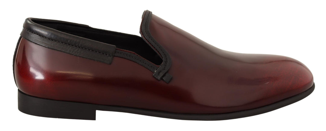 Dolce &amp; Gabbana Sample Sale Dolce &amp; Gabbana Bordeaux Patent Leather Dress Loafers Shoes - | Designer outlet