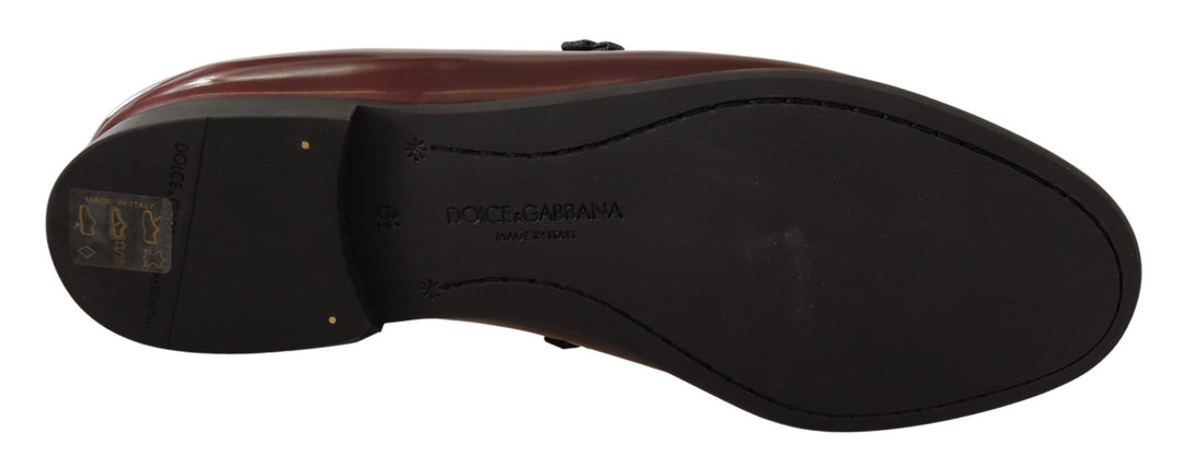 Dolce &amp; Gabbana Sample Sale Dolce &amp; Gabbana Bordeaux Patent Leather Dress Loafers Shoes - | Designer outlet