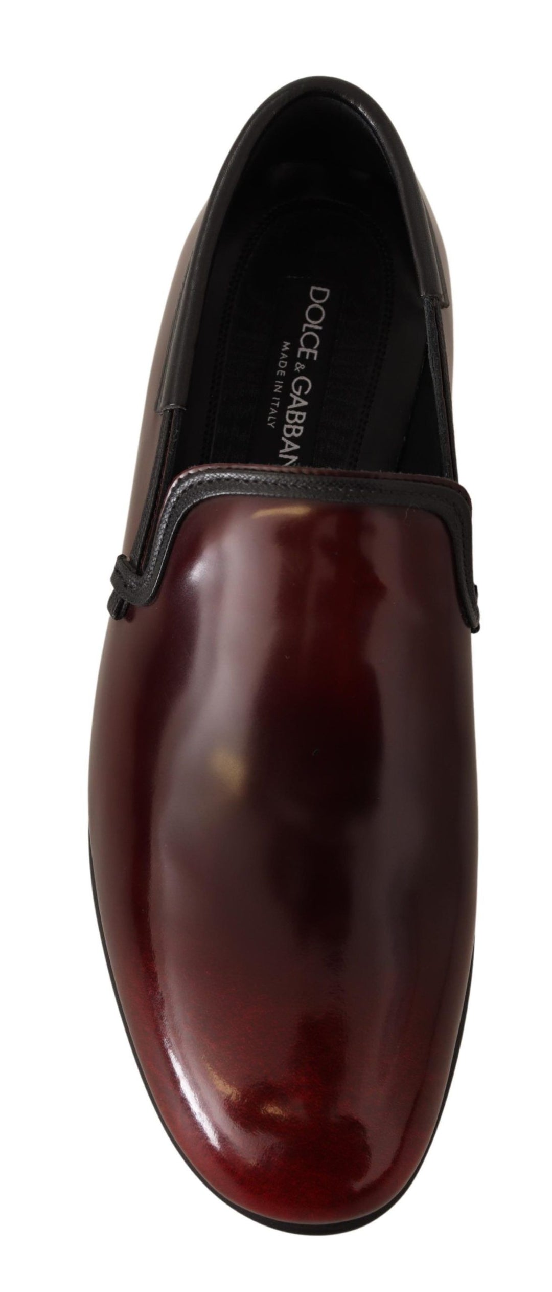 Dolce &amp; Gabbana Sample Sale Dolce &amp; Gabbana Bordeaux Patent Leather Dress Loafers Shoes - | Designer outlet