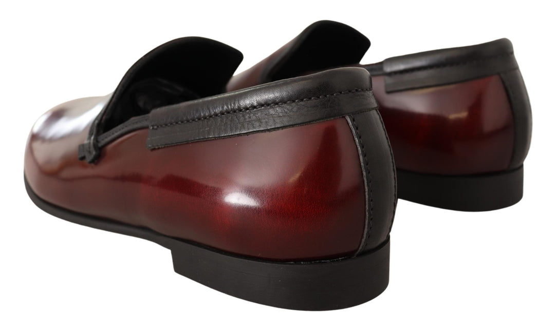 Dolce &amp; Gabbana Sample Sale Dolce &amp; Gabbana Bordeaux Patent Leather Dress Loafers Shoes - | Designer outlet