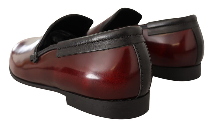 Dolce &amp; Gabbana Sample Sale Dolce &amp; Gabbana Bordeaux Patent Leather Dress Loafers Shoes - | Designer outlet
