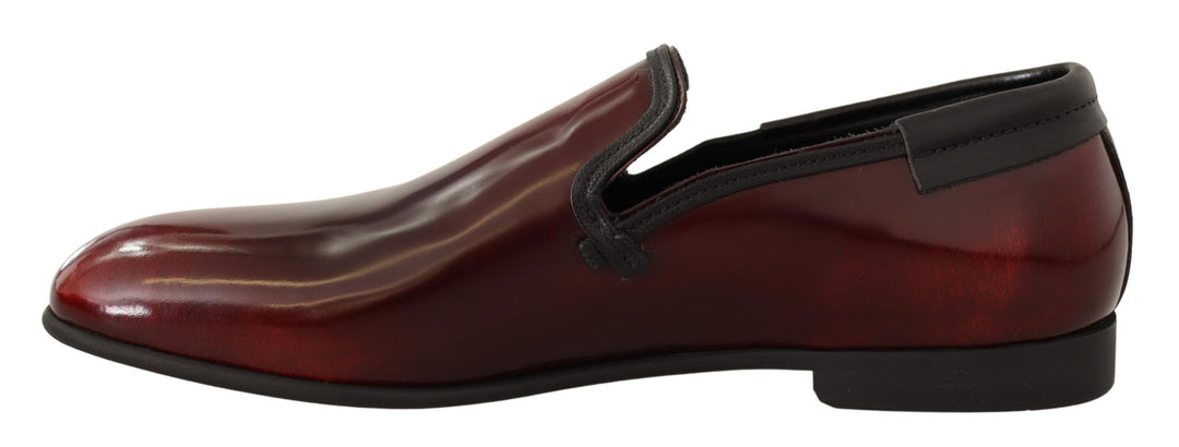Dolce &amp; Gabbana Sample Sale Dolce &amp; Gabbana Bordeaux Patent Leather Dress Loafers Shoes - | Designer outlet