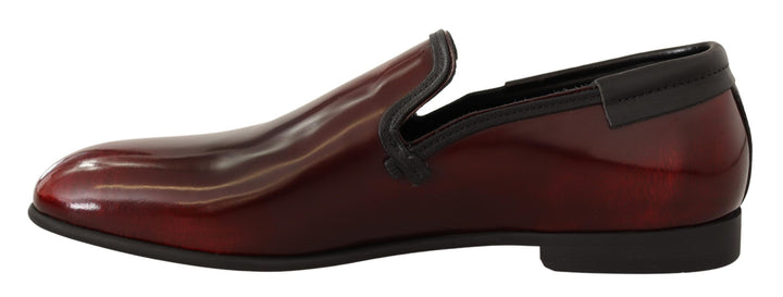 Dolce &amp; Gabbana Sample Sale Dolce &amp; Gabbana Bordeaux Patent Leather Dress Loafers Shoes - | Designer outlet