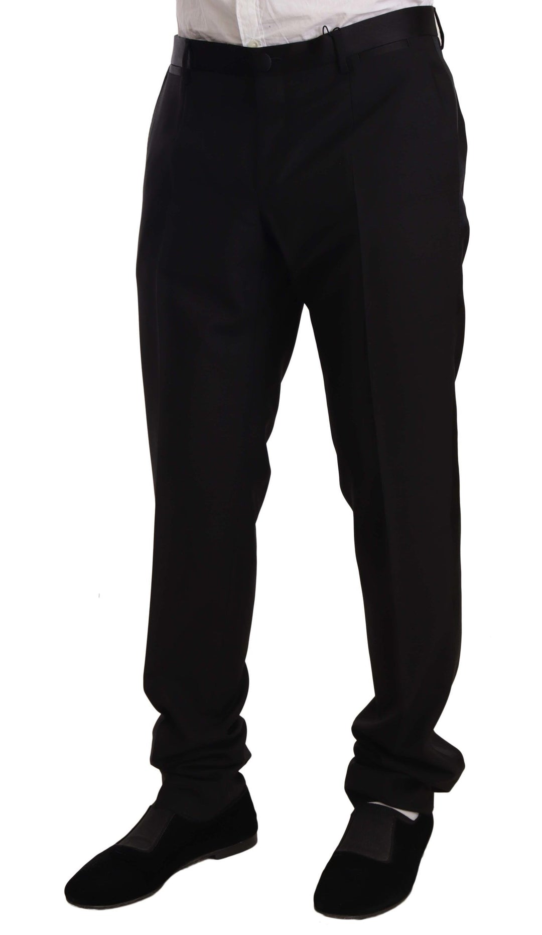 Dolce &amp; Gabbana Black Wool Formal Tuxedo Trouser Pants by Dolce &amp; Gabbana outlet now on sale