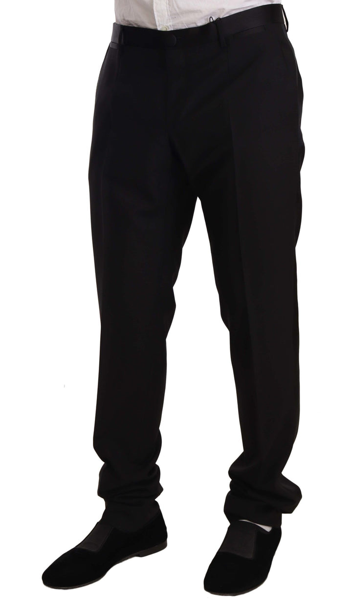 Dolce &amp; Gabbana Black Wool Formal Tuxedo Trouser Pants by Dolce &amp; Gabbana outlet now on sale