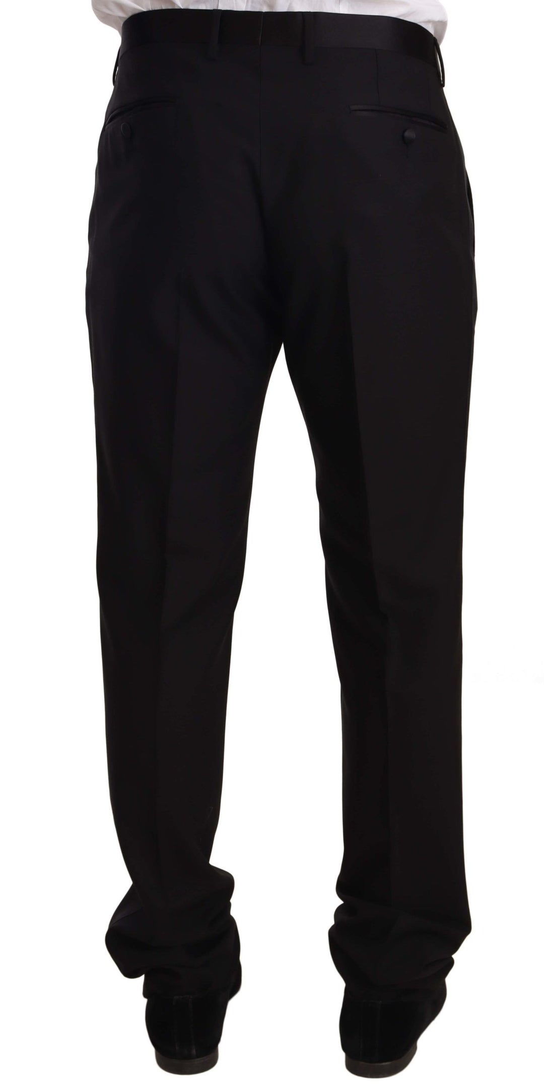 Dolce &amp; Gabbana Black Wool Formal Tuxedo Trouser Pants by Dolce &amp; Gabbana outlet now on sale