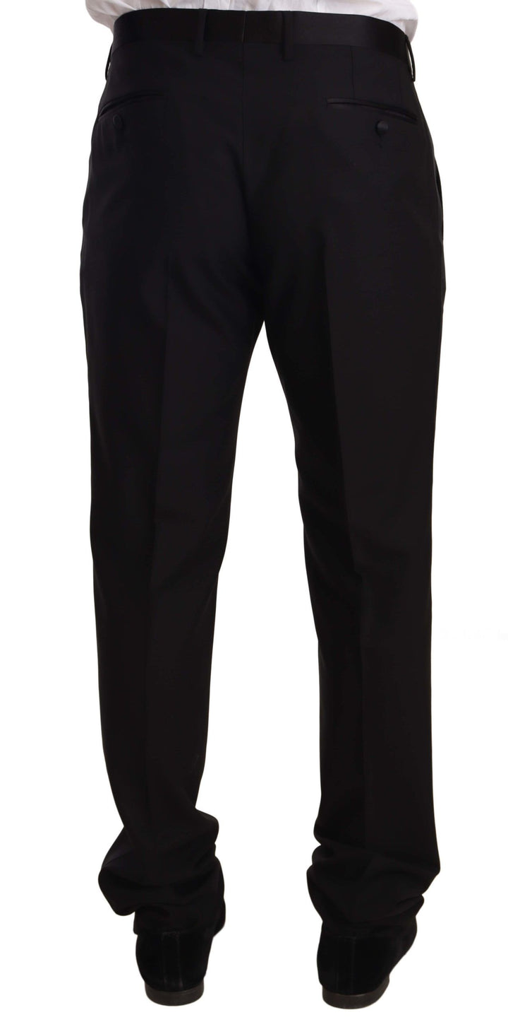 Dolce &amp; Gabbana Black Wool Formal Tuxedo Trouser Pants by Dolce &amp; Gabbana outlet now on sale