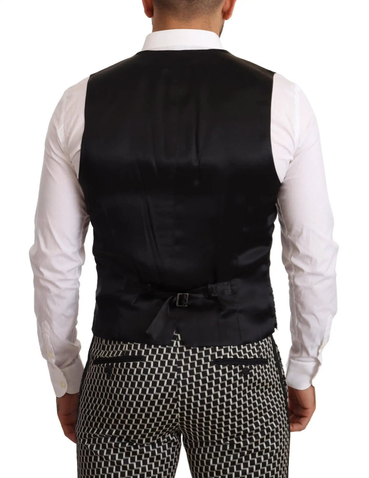 Dolce &amp; Gabbana Sample Sale | Dolce &amp; Gabbana Dark Gray Check 3 Piece Set MARTINI Suit - | Designer outlet