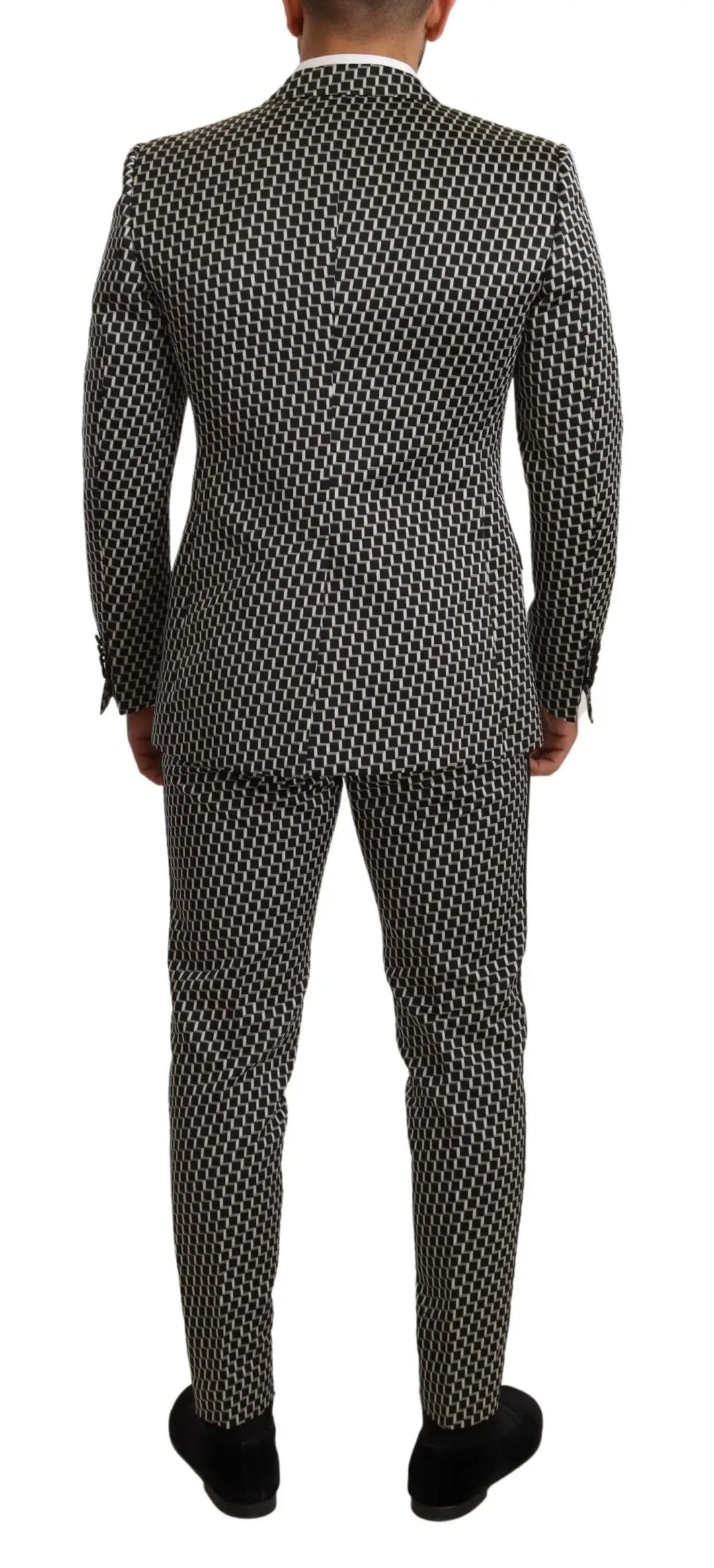 Dolce &amp; Gabbana Sample Sale | Dolce &amp; Gabbana Dark Gray Check 3 Piece Set MARTINI Suit - | Designer outlet