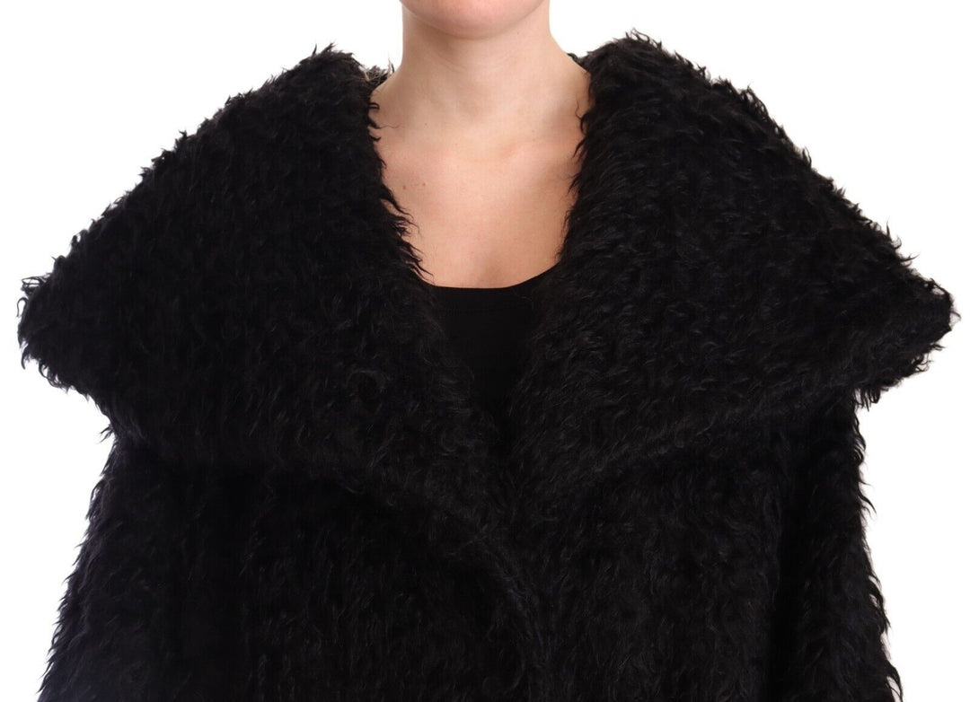 Dolce & Gabbana - Dolce & Gabbana Sleek Runway Fur Cape Trench Jacket - JKT3007 - 40 - Ask Me Wear