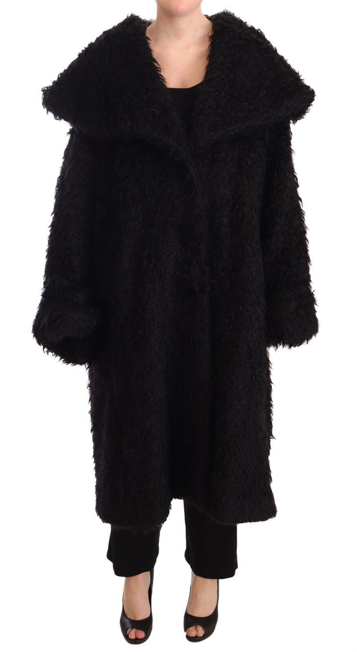 Dolce & Gabbana - Dolce & Gabbana Sleek Runway Fur Cape Trench Jacket - JKT3007 - 40 - Ask Me Wear