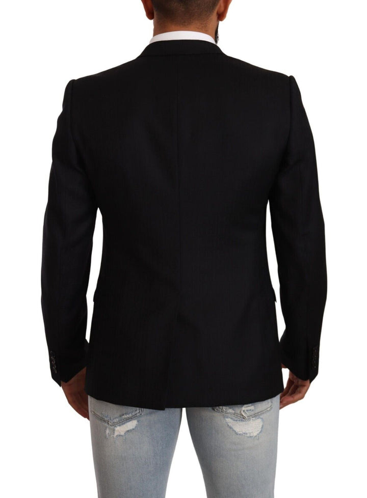 Dolce & Gabbana - Dolce & Gabbana Exclusive Black Virgin Wool Blazer - JKT3075 - 50 - Ask Me Wear