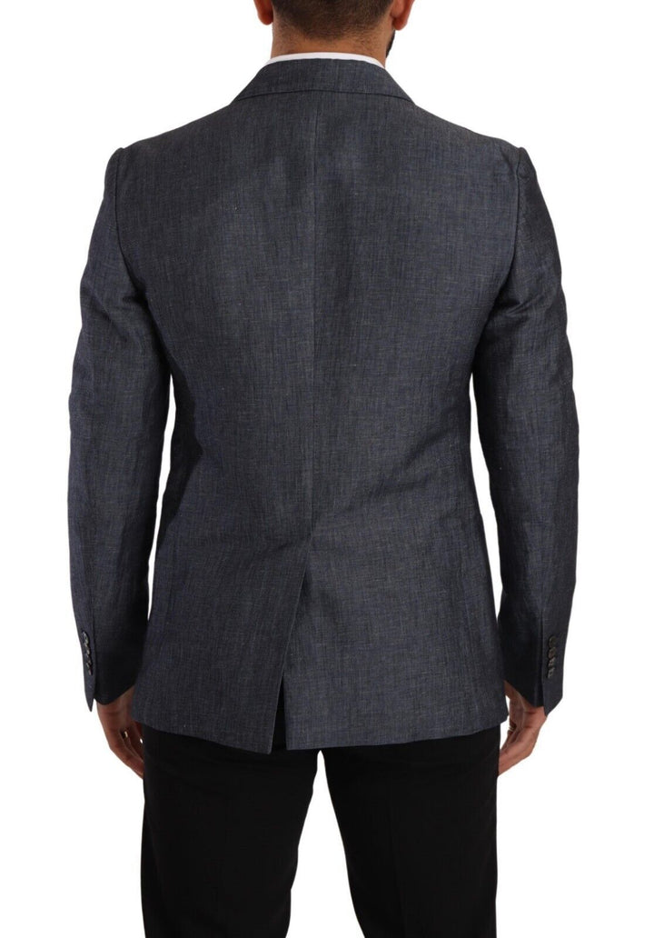 Dolce & Gabbana Elegant Slim Fit Two-Button Blue Blazer