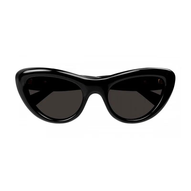 Bottega Veneta Sample Sale | Bottega Veneta Sunglasses Cat Eye Full Rim, Black Frame And Grey Lens Bv1282S001 - Cat Eye Sunglasses | Designer outlet