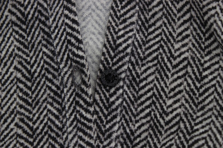 Dolce &amp; Gabbana Sample Sale Dolce &amp; Gabbana Black White Wool Top Cardigan Sweater - | Designer outlet