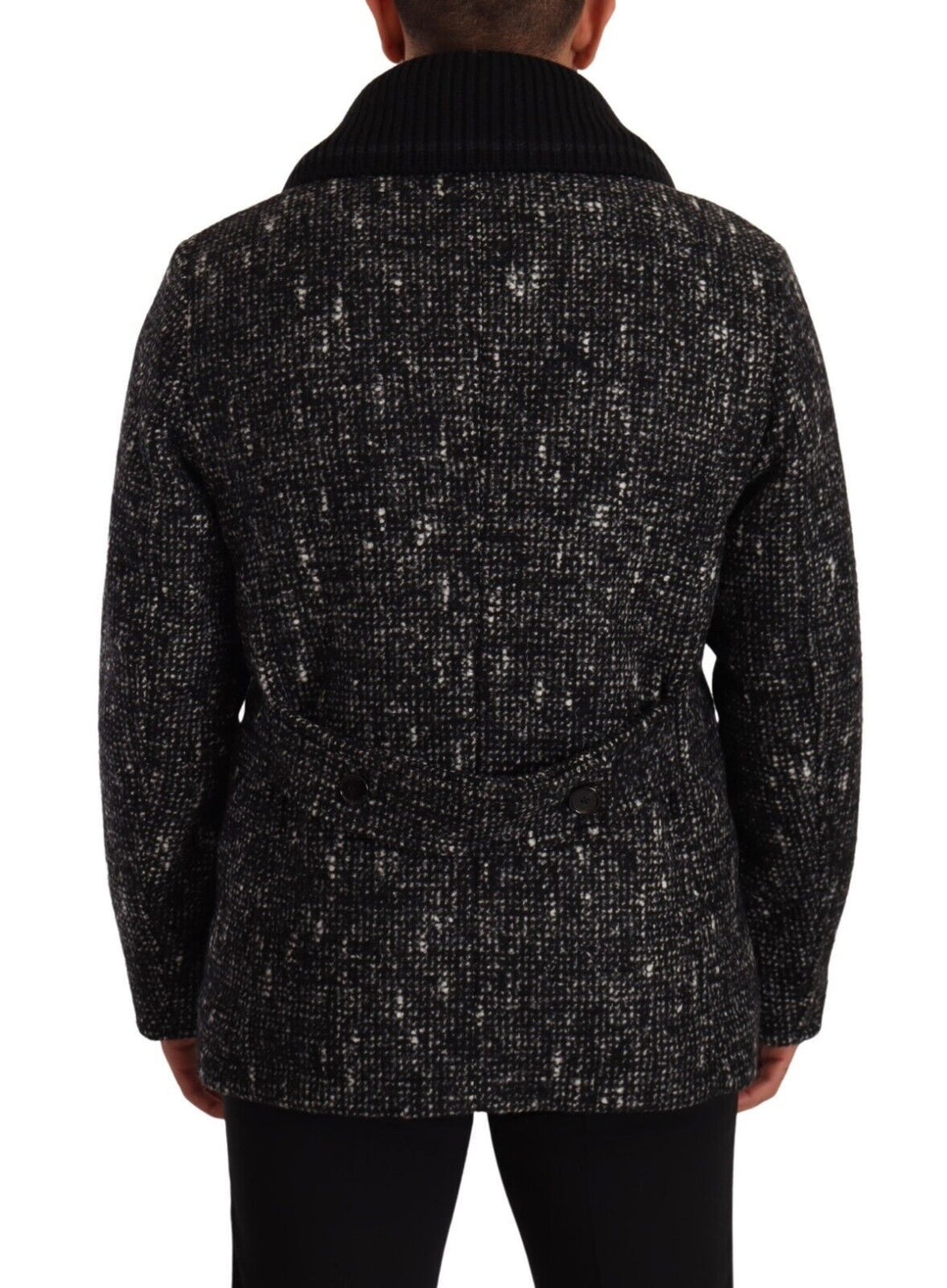 Dolce & Gabbana - Dolce & Gabbana Chic Double Breasted Wool Blend Overcoat - JKT3231 - 48 - Ask Me Wear