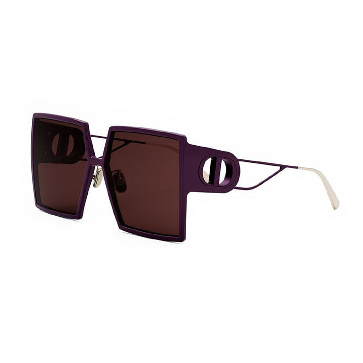 Dior Square Full Rim, with a Bordeuax/Gold frame and Burgundy lens.