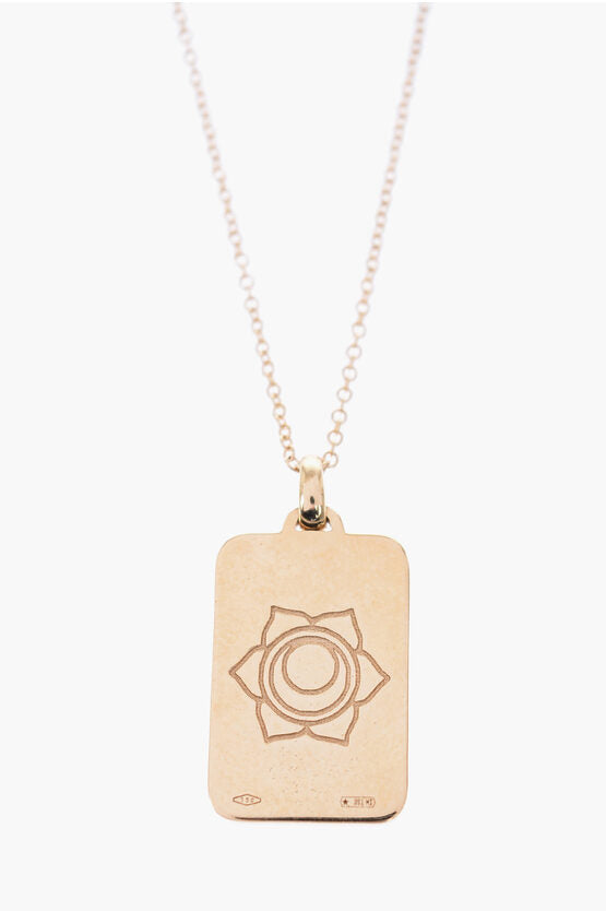 Annarita Celano 18 KT Yellow Gold Necklace with Sacral Chakra Engraved