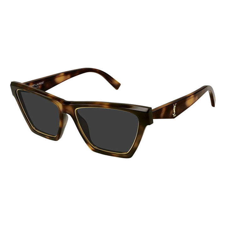 Saint Laurent Sunglasses Cat Eye Full Rim, Havana Frame and Grey Lens SLM103RIM001