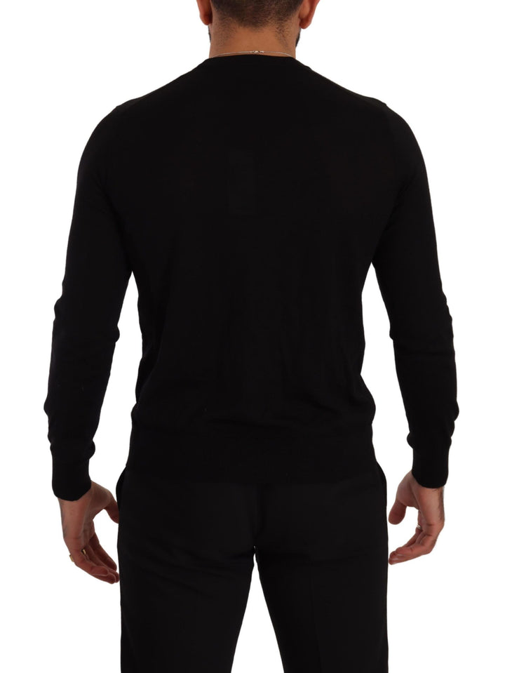 Dolce & Gabbana Black Cashmere Button Down Cardigan Sweater by Dolce & Gabbana outlet now on sale
