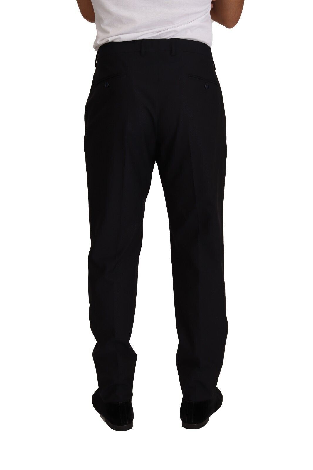 Dolce &amp; Gabbana Sample Sale Dolce &amp; Gabbana Blue Wool Silk Formal Trouser Dress Pants - | Designer outlet