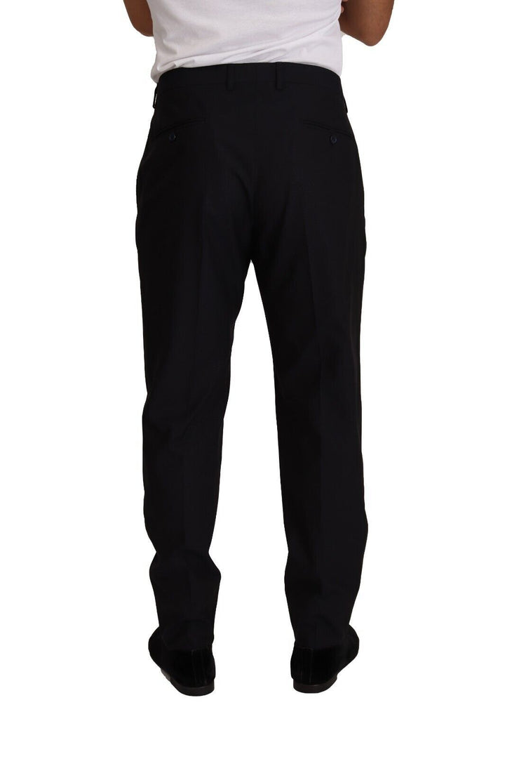 Dolce &amp; Gabbana Sample Sale Dolce &amp; Gabbana Blue Wool Silk Formal Trouser Dress Pants - | Designer outlet